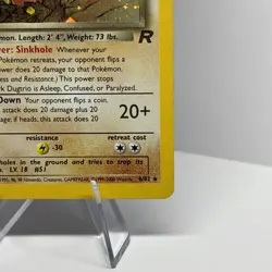 *SWIRL* Dark Dugtrio 6/82 Holo Rare Pokemon Team Rocket Unlimited WoTC Vintage - Image 2