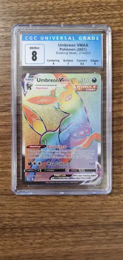 Pokemon TCG Umbreon VMAX 214/203 Evolving Skies Secret Holo EN - Image 1