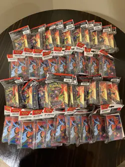 Pokemon TCG Phantasmal Flames Mini Portfolio + Sealed Booster Pack | Lot of 40 - Image 1