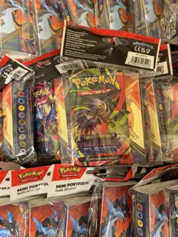 Pokemon TCG Phantasmal Flames Mini Portfolio + Sealed Booster Pack | Lot of 40 - Image 2