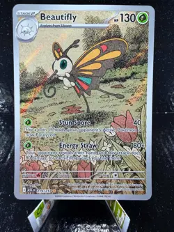 Beautifly 219/217 Illustration Rare Ascended Heroes Pokemon TCG Near Mint - Image 1