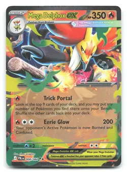 Mega Delphox ex Pitch Black 008/084 Pokemon - Image 1