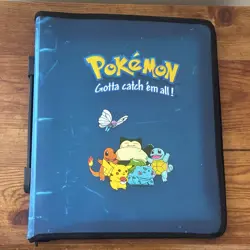 Pokemon Gotta Catch 'Em All Blue/Black Zippered 3-Ring Binder Album - Image 1