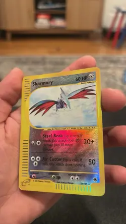 Pokemon TCG Skarmory Expedition Holo Rare Holo English 60 HP 2002 - Image 3