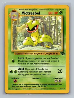 Victreebel 30/64 Rare Jungle Pokemon Unlimited Damaged - Image 1
