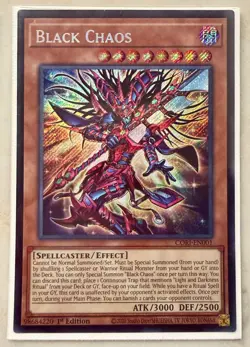 YuGiOh! Black Chaos CORI-EN001 1st Edition NM - Image 1