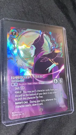 Maleficent Diablo Evil Incarnate Enchanted Disney Lorcana Attack of the Vine 235 - Image 2