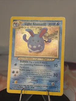 Pokemon TCG - Light Azumarill 13/105 Holo Rare - Neo Destiny Unlimited - DMG - Image 2