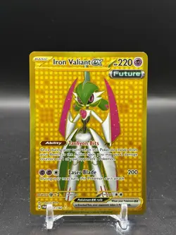 Pokemon TCG Iron Valiant ex 261/182 SV04 Paradox Rift Hyper Rare Holo - Image 1