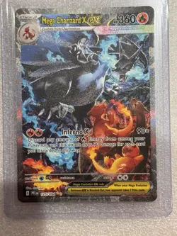 Mega Charizard x EX 125/094 Me02: Phantasmal Flames Holo *Pack Fresh* - Image 1
