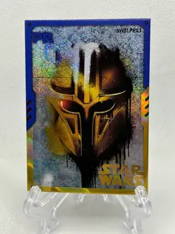 Star Wars Prerelease Trading Card Holo Foil - SW01.PR03 The Armorer Helmet - Image 1