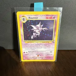 Pokemon TCG Haunter Fossil Unlimited Rare Holo Card 6/62 WOTC LP - Image 1