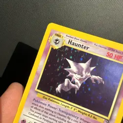 Pokemon TCG Haunter Fossil Unlimited Rare Holo Card 6/62 WOTC LP - Image 3
