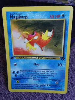 Pokemon TCG Magikarp Card 47/82 Team Rocket 1st Edition WOTC Vintage NM - Image 1