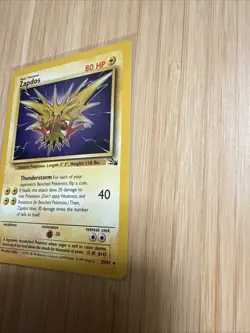 Pokemon TCG Zapdos Fossil Card 30/62 Unlimited Rare, Non-Holo NM - Image 2