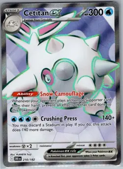 Cetitan ex 210/182 SV10: Destined Rivals - Pokemon Card - NM - Image 1