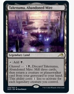 Magic The Gathering Takenuma, The Abandoned Mire, Plus Bonus Cards - Image 1