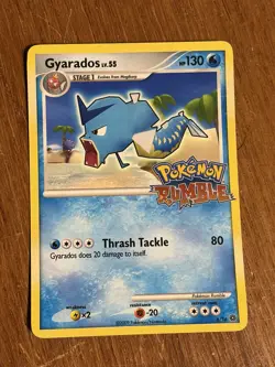 Pokemon Rumble Gyarados Card 6/16 Moderately Played - Image 1