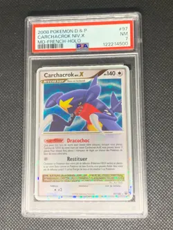 Carchacrok Niv. X 97/100 - Diamond & Pearl French FR Pokemon Card - PSA 7 - Image 1