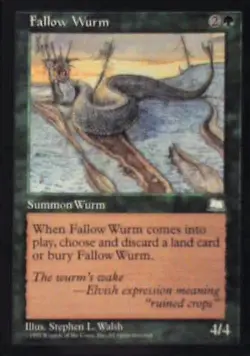 Fallow Wurm - Weatherlight: #126, Magic: The Gathering Nm R124 - Image 1