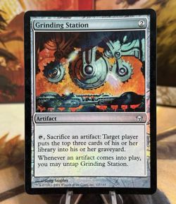 Magic The Gathering Grinding Station Fifth Dawn Artifact Foil Card MTG - Image 1