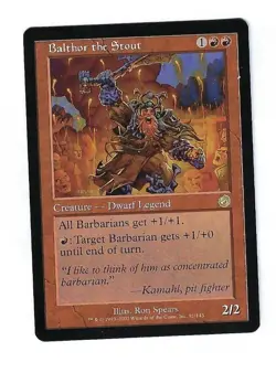 Balthor the Stout - Torment - Magic The Gathering NM/M (Never Played) - Image 1