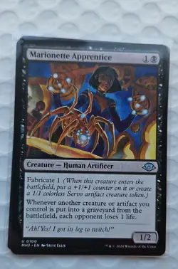 Marionette Apprentice Modern Horizons 3, Magic the Gathering, MTG **NEW** - Image 2