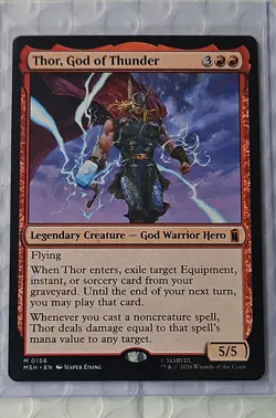 Thor, God of Thunder Marvel Super Heroes, Magic the Gathering, MTG **NEW** - Image 1