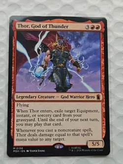 Thor, God of Thunder Marvel Super Heroes, Magic the Gathering, MTG **NEW** - Image 2