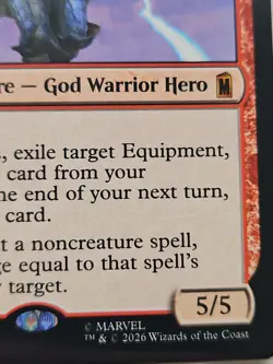 Thor, God of Thunder Marvel Super Heroes, Magic the Gathering, MTG **NEW** - Image 4
