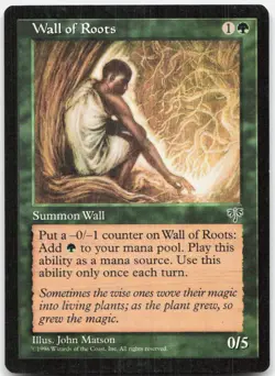 Wall of Roots Moderately Played Mirage Common Magic: The Gathering - Image 1