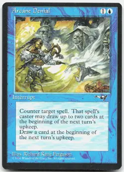 Arcane Denial (Sword) 33 Moderately Played Alliances Common Magic: The Gathering - Image 1