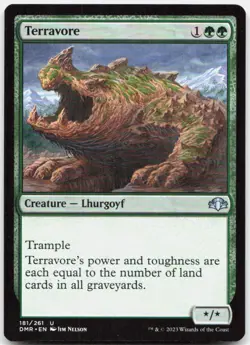 Terravore 181 Near Mint Dominaria Remastered Uncommon Magic: The Gathering - Image 1