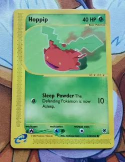 Hoppip 112/165 Near Mint NM - E-reader Pokemon Card - Expedition Base Set 2002 - Image 1