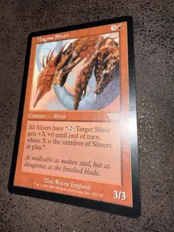 MTG Magma Sliver, LEGIONS release, RARE SLIVER, NM condition from 2003 - Image 3