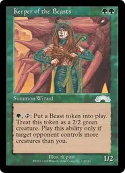 MTG Exodus - Keeper of the Beasts (x3) NM - Image 1