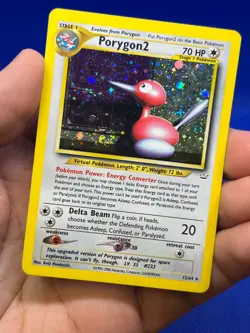 VTG 2000 WOTC Pokemon Neo Revelation Porygon2 12/64 Holo Rare LP - Image 2