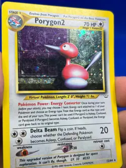 VTG 2000 WOTC Pokemon Neo Revelation Porygon2 12/64 Holo Rare LP - Image 5