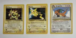 Pokemon TCG The First Movie Black Star Promo Lot: Electabuzz Pikachun Dragonite - Image 1