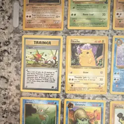 Nintendo Pokemon TCG Vintage 1st Edition Lot (9) Team Rocket/Fossil/Jungle - Image 5