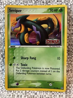 Seviper 2007 Pokemon EX Power Keepers 23/108 Holo Rare Stamped - Image 1