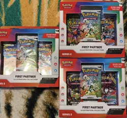 Pokemon First Partner Illustration Collection Series 2 Sealed (3 Boxes) - Image 1