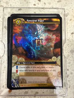 UNSCRATCHED World of Warcraft TCG Outland Loot Spectral Tiger Loot Card - Image 1