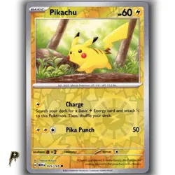 Pokemom Scarlet & Violet 151 Pikachu 025/165 Cosmos Reverse Holo Card NM - Image 1