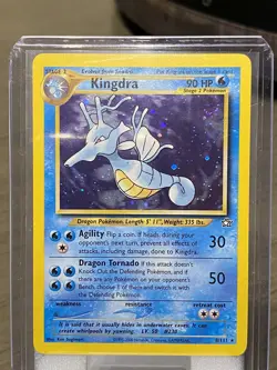 Kingdra 8/111 neo genesis Holo Rare Vintage WoTC TCG Card - NM - Image 1