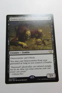 MTG Gravecrawler x1- -Duel Decks: Blessed vs. Cursed-Lightly Played - Image 1