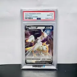 PSA 10 - 2022 POKEMON SWORD & SHIELD BRILLIANT STARS 122 ARCEUS V - Pokemon TCG - Image 1