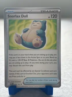 Snorlax Doll 175/182 Uncommon Paradox Rift Pokemon Lightly Played - Image 1