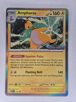Ampharos MEP 075 - Pokemon TCG Pre Release Promo Chaos Rising NM - Image 1