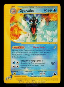 Pokemon Card Gyarados 11/144 Skyridge Rare Non-Holo WOTC Vintage LP 2003 - Image 1